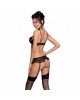Сексуальний комплект з поясом для панчіх LOVELIA SET black L/XL - Passion Сексуальний комплект з поясом для панчіх LOVELIA SET black L/XL - Passion