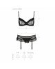 Сексуальний комплект з поясом для панчіх LOVELIA SET black L/XL - Passion Сексуальний комплект з поясом для панчіх LOVELIA SET black L/XL - Passion