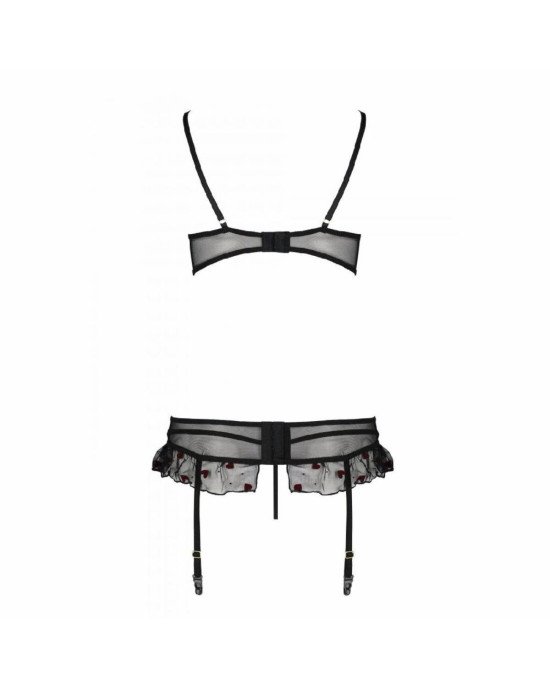 Сексуальний комплект з поясом для панчіх LOVELIA SET black L/XL - Passion Сексуальний комплект з поясом для панчіх LOVELIA SET black L/XL - Passion