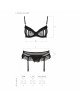 Сексуальний комплект з поясом для панчіх LOVELIA SET black S/M - Passion Сексуальний комплект з поясом для панчіх LOVELIA SET black S/M - Passion