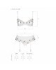 Сексуальний комплект з поясом для панчіх LOVELIA SET white S/M - Passion Сексуальний комплект з поясом для панчіх LOVELIA SET white S/M - Passion