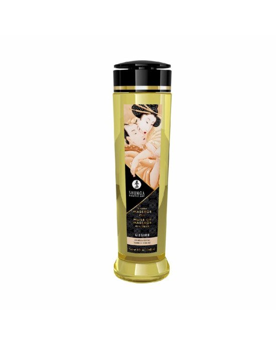 Масажна олія Shunga Desire – Vanila (240 мл) натуральна зволожувальна Масажна олія Shunga Desire – Vanila (240 мл) натуральна зволожувальна