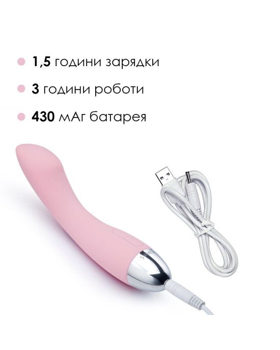 Вібратор для точки G з інтелектуальним режимом Svakom Amy Pale Pink Вібратор для точки G з інтелектуальним режимом Svakom Amy Pale Pink