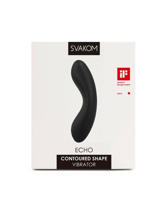 Кліторальний вібратор Svakom Echo Black Кліторальний вібратор Svakom Echo Black