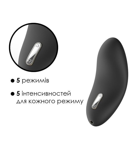 Кліторальний вібратор Svakom Echo Black Кліторальний вібратор Svakom Echo Black