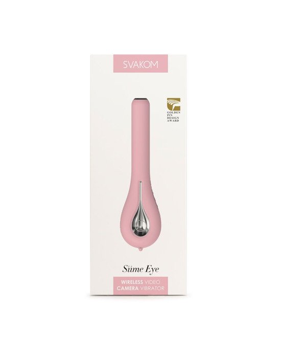Інтелектуальний вібратор із камерою Svakom Siime Eye Pale Pink Інтелектуальний вібратор із камерою Svakom Siime Eye Pale Pink