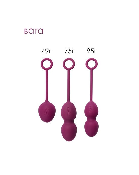 Набір вагінальних кульок зі зміщеним центром ваги Svakom Nova Violet Набір вагінальних кульок зі зміщеним центром ваги Svakom Nova Violet