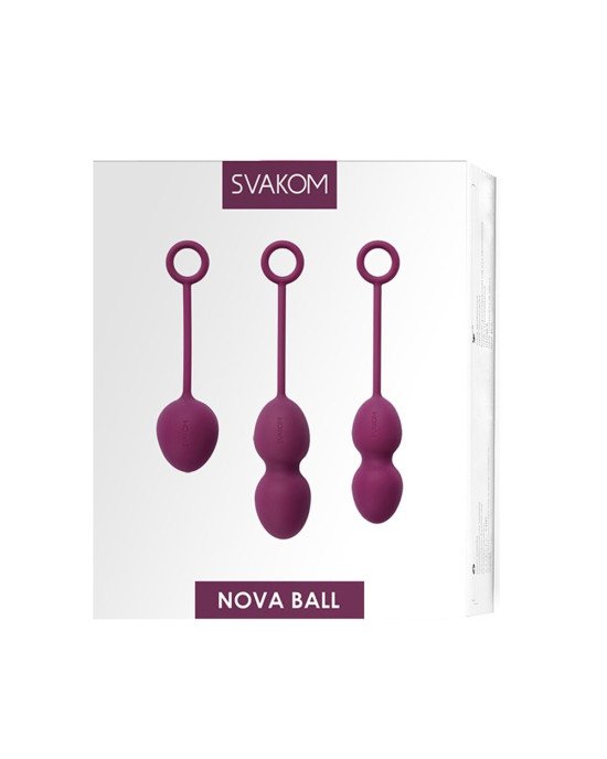 Набір вагінальних кульок зі зміщеним центром ваги Svakom Nova Violet Набір вагінальних кульок зі зміщеним центром ваги Svakom Nova Violet