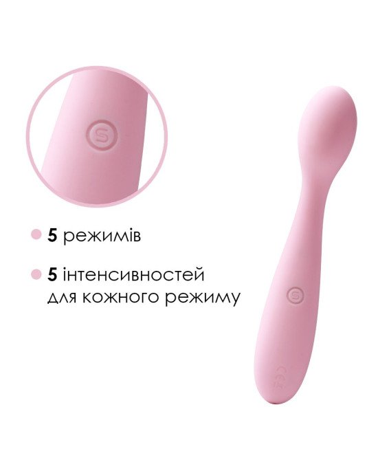 Стимулятор клітора та точки G Svakom Keri Pale Pink Стимулятор клітора та точки G Svakom Keri Pale Pink