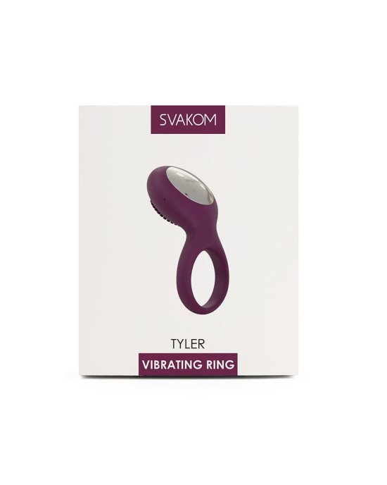Ерекційне кільце з вібрацією Svakom Tyler Violet Ерекційне кільце з вібрацією Svakom Tyler Violet