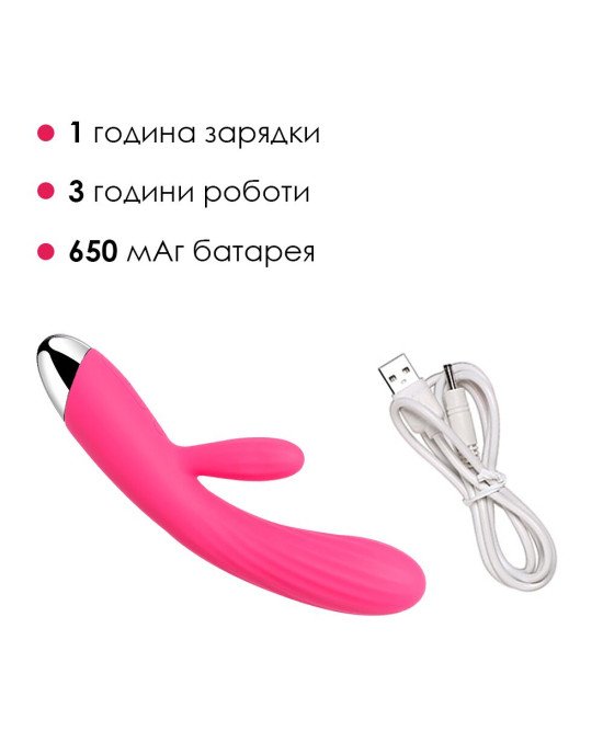 Інтелектуальний вібратор-кролик із підігрівом Svakom Angel Plum Red Інтелектуальний вібратор-кролик із підігрівом Svakom Angel Plum Red