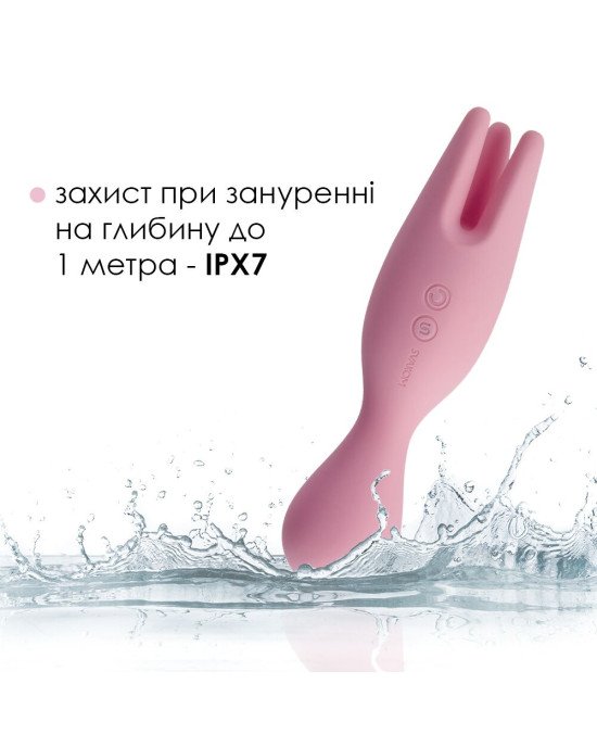 Подвійний вібратор для чутливих зон Svakom Nymph Pale Pink