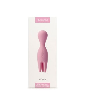 Подвійний вібратор для чутливих зон Svakom Nymph Pale Pink Подвійний вібратор для чутливих зон Svakom Nymph Pale Pink