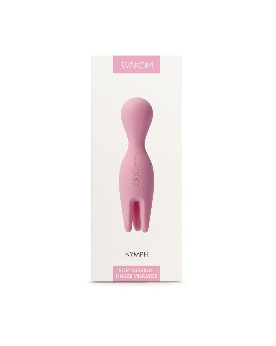Подвійний вібратор для чутливих зон Svakom Nymph Pale Pink