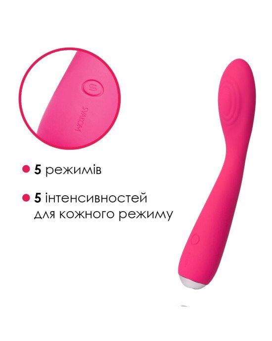Вібратор для клітора та точки G Svakom Iris Plum Red Вібратор для клітора та точки G Svakom Iris Plum Red