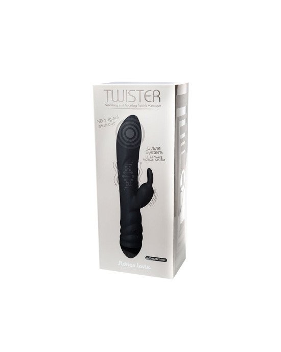Вібратор-кролик зі спіральним 3D-масажем Adrien Lastic Twister Вібратор-кролик зі спіральним 3D-масажем Adrien Lastic Twister