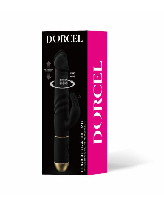 Вібратор Dorcel Furious Rabbit 2.0 зі зворотно-поступальними рухами голівки, що перезаряджається Вібратор Dorcel Furious Rabbit 2.0 зі зворотно-поступальними рухами голівки, що перезаряджається