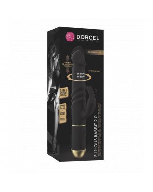 Вібратор Dorcel Furious Rabbit 2.0 зі зворотно-поступальними рухами голівки, що перезаряджається