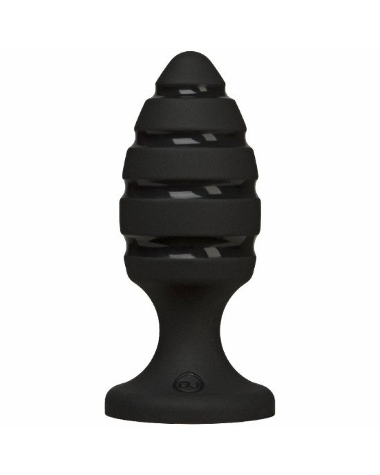 Анальний плаг зі спіральним каналом Doc Johnson Platinum Premium Silicone — The Blast — Black Анальний плаг зі спіральним каналом Doc Johnson Platinum Premium Silicone — The Blast — Black