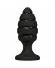 Анальний плаг зі спіральним каналом Doc Johnson Platinum Premium Silicone — The Blast — Black Анальний плаг зі спіральним каналом Doc Johnson Platinum Premium Silicone — The Blast — Black
