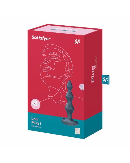 Анальний стимулятор-намистини з двома моторами Satisfyer Lolli-Plug 1 Dark teal Анальний стимулятор-намистини з двома моторами Satisfyer Lolli-Plug 1 Dark teal