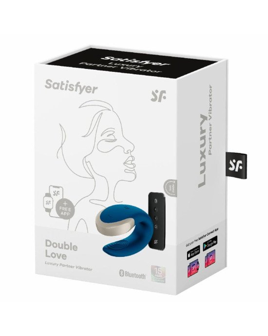 Смарт-вібратор для пар Satisfyer Double Love (Blue) Смарт-вібратор для пар Satisfyer Double Love (Blue)
