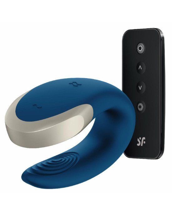 Смарт-вібратор для пар Satisfyer Double Love (Blue) Смарт-вібратор для пар Satisfyer Double Love (Blue)