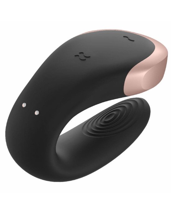 Смарт-вібратор для пар Satisfyer Double Love (Black) Смарт-вібратор для пар Satisfyer Double Love (Black)