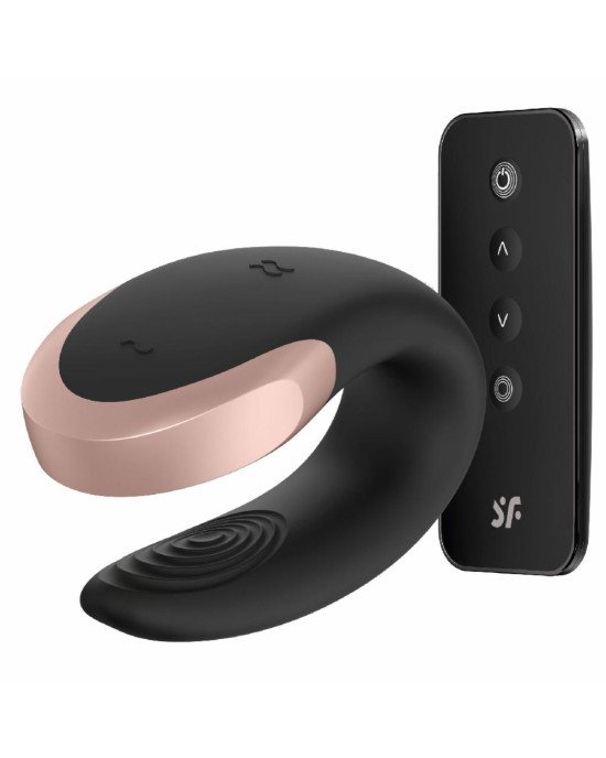 Смарт-вібратор для пар Satisfyer Double Love (Black) Смарт-вібратор для пар Satisfyer Double Love (Black)