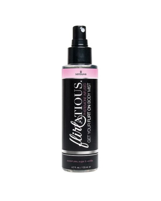 Спрей-міст для тіла з феромонами Sensuva Flirtatious Vanilla, Sugar, & Sweet Pea (125 мл) Спрей-міст для тіла з феромонами Sensuva Flirtatious Vanilla, Sugar, & Sweet Pea (125 мл)
