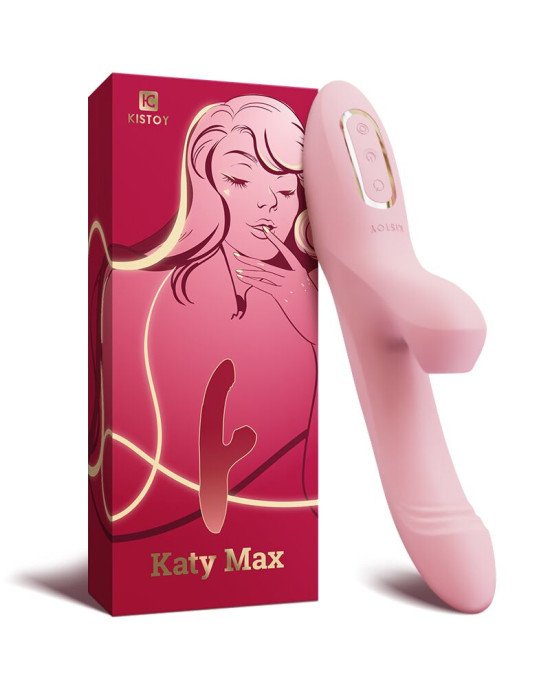 Вібратор-кролик з обертанням стовбура та вакуумною стимуляцією KisToy Katy Max Вібратор-кролик з обертанням стовбура та вакуумною стимуляцією KisToy Katy Max
