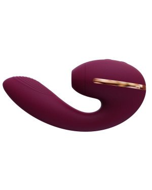 Вакуумний вібратор Kistoy Tina Mini Violet, вагінально-кліторальний Вакуумний вібратор Kistoy Tina Mini Violet, вагінально-кліторальний