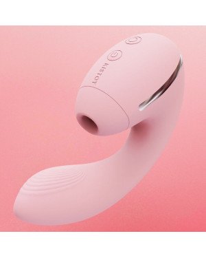 Вакуумний вібратор Kistoy Tina Mini Pink, вагінально-кліторальний Вакуумний вібратор Kistoy Tina Mini Pink, вагінально-кліторальний