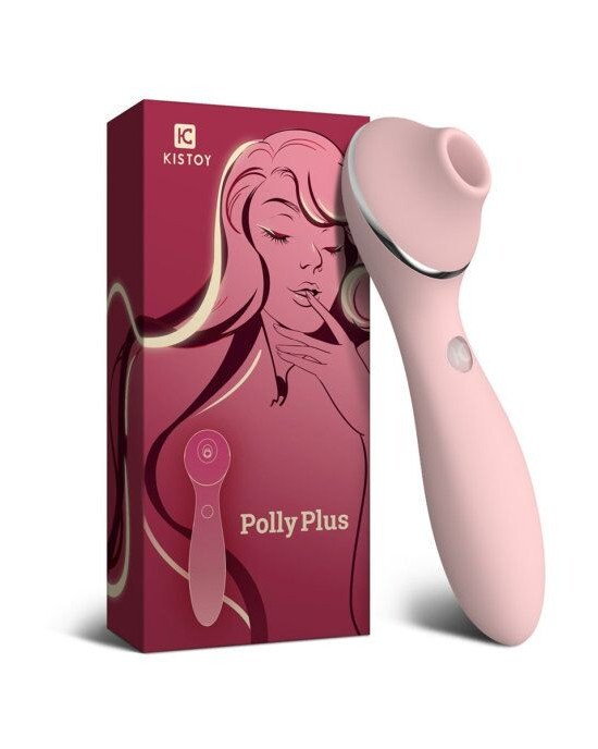 Вакуумний вібратор KisToy Polly Plus Pink Вакуумний вібратор KisToy Polly Plus Pink