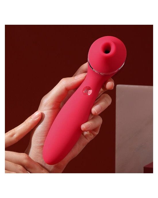 Вакуумний вібратор KisToy Polly Plus Red Вакуумний вібратор KisToy Polly Plus Red