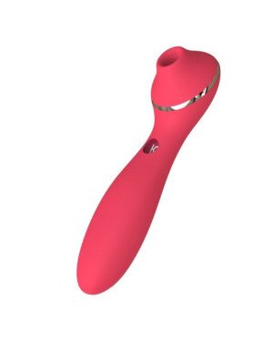 Вакуумний вібратор KisToy Polly Plus Red