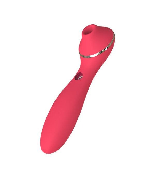 Вакуумний вібратор KisToy Polly Plus Red Вакуумний вібратор KisToy Polly Plus Red