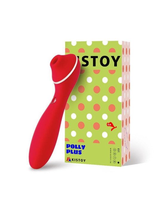 Вакуумний вібратор KisToy Polly Plus Red Вакуумний вібратор KisToy Polly Plus Red