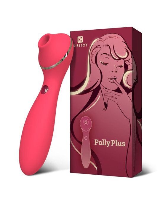 Вакуумний вібратор KisToy Polly Plus Red Вакуумний вібратор KisToy Polly Plus Red