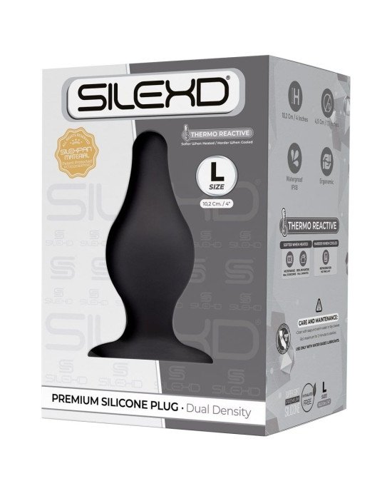 Анальна пробка SilexD (Model 2 size L) двошаровий, силікон+Silexpan, діаметр 4,5 см Анальна пробка SilexD (Model 2 size L) двошаровий, силікон+Silexpan, діаметр 4,5 см