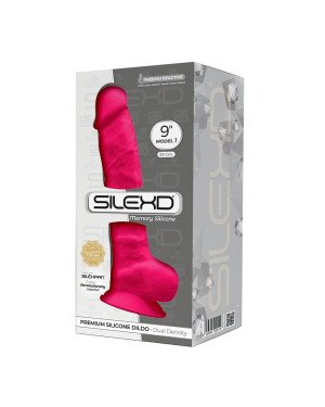 Фалоімітатор SilexD Tomas Pink (MODEL 1 size 9in), двошаровий, силікон + Silexpan, діаметр 4,9см Фалоімітатор SilexD Tomas Pink (MODEL 1 size 9in), двошаровий, силікон + Silexpan, діаметр 4,9см