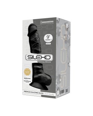 Фалоімітатор SilexD Tomas Black (MODEL 1 size 9in), двошаровий, силікон + Silexpan, діаметр 4,9см Фалоімітатор SilexD Tomas Black (MODEL 1 size 9in), двошаровий, силікон + Silexpan, діаметр 4,9см