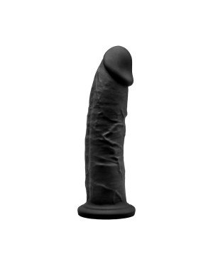Фалоімітатор SilexD Henry Black (MODEL 2 size 7.5in), двошаровий, силікон + Silexpan, діаметр 4,8 см