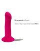 Двошаровий ділдо з вібрацією Adrien Lastic Hitsens 2 Pink, відмінно для страпона, макс діаметр 4 см, Двошаровий ділдо з вібрацією Adrien Lastic Hitsens 2 Pink, відмінно для страпона, макс діаметр 4 см,