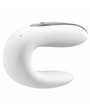 Смартвібратор для пар Satisfyer Double Fun (White) з пультом ДК