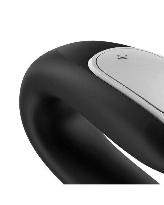 Смартвібратор для пар Satisfyer Double Fun (Black) з пультом ДК Смартвібратор для пар Satisfyer Double Fun (Black) з пультом ДК