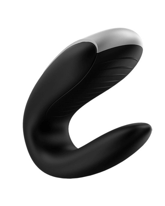 Смартвібратор для пар Satisfyer Double Fun (Black) з пультом ДК Смартвібратор для пар Satisfyer Double Fun (Black) з пультом ДК