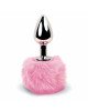 Анальна пробка FeelzToys - Bunny Tails Butt Plug Pink Анальна пробка FeelzToys - Bunny Tails Butt Plug Pink