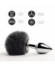 Анальна пробка FeelzToys - Bunny Tails Butt Plug Black Анальна пробка FeelzToys - Bunny Tails Butt Plug Black