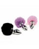 Анальна пробка FeelzToys - Bunny Tails Butt Plug Black Анальна пробка FeelzToys - Bunny Tails Butt Plug Black